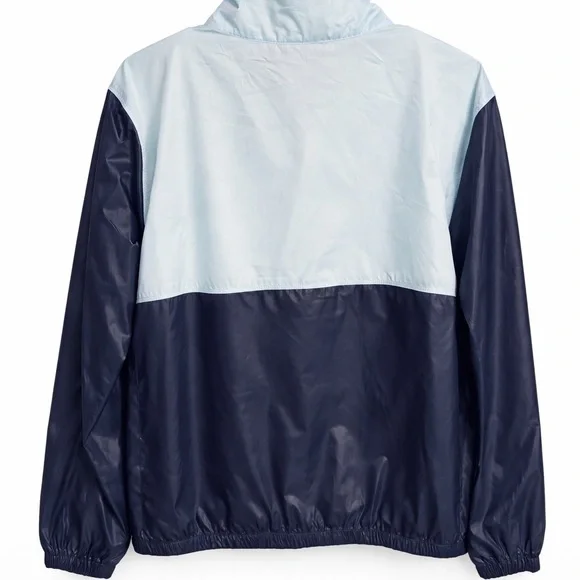 Columbia Women's Windbreaker - Light Blue and Navy - Picture 2 of 5